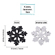 Fingerinspire Christmas Snowflake Rhinestone Patches DIY-FG0001-72-2