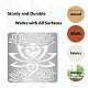 Gorgecraft 6.3 pollice stencil in metallo di loto riutilizzabile fiore yoga modelli in acciaio inox pittura floreale strumento diario per dipingere su parete di legno DIY-WH0238-082-6