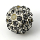 Alloy Rhinestone Beads RB-A034-12mm-A12S-2