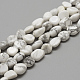 Chapelets de perles en howlite naturelle G-R445-8x10-26-1