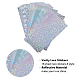 18Pcs 9 Styles PVC Holographic Adhesive Craft Vinyl Sheets DIY-WH0349-12-3