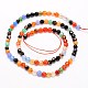Natural Multi-Color Agate Beads Strands G-G545-04K-2