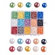 15 Farben pearlized überzogene handgemachte Porzellan Cabochons PORC-JP0001-01-C-1