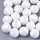 Polyester Thread Fabric Covered Beads WOVE-T007-16mm-03-1