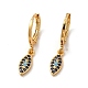 Rack Plating Brass Micro Pave Cubic Zirconia Leverback Earrings EJEW-P221-34G-1