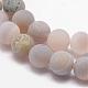 Chapelets de perle en agate géode druzy naturelle G-K166-09-8mm-08-3