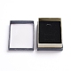 Rectangle imprimé boîtes en carton de bijoux collier CBOX-E008-01-2