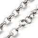 304 collier chaîne rolo en acier inoxydable pour homme femme NJEW-JN03651-4