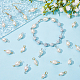 Superfindings 40 connecteur de pendentif en perles d'imitation 4 styles de perles d'eau douce naturelles avec anneaux ouverts FIND-FH0005-52-5