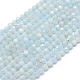 Chapelets de perles en aigue-marine naturelle G-E411-19D-2mm-1