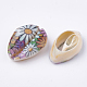 Printed Natural Cowrie Shell Beads X-SHEL-S274-27D-1