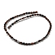Chapelets de perles en obsidienne d'acajou naturel G-M420-H08-03-3