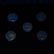 Placage uv perles acryliques transparentes lumineuses OACR-P010-05-5