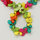 Synthetical Turquoise Beads Strands TURQ-S134-M-2