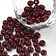 Baking Paint Glass Seed Beads SEED-Q025-4mm-M08-1