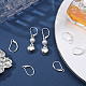 Beebeecraft 4 Pairs 925 Sterling Silver Leverback Earring Findings STER-BBC0001-85-4