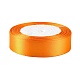 シングルフェイスサテンリボン  ポリエステルリボン  オレンジ  幅1インチ（25mm）  25ヤード/ロール（22.86メートル/ロール）  5のロール/グループ  125ヤード/グループ（114.3メートル/グループ） RC25mmY017-2