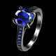 Los anillos de dedo rhinestone de cristal de moda de latón RJEW-BB18916-7-2