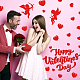 Valentine's Day PVC Wall Stickers DIY-WH0228-1044-3