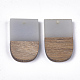 Pendentifs en bois de résine et de noyer RESI-S358-34A-2