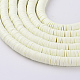 Flat Round Eco-Friendly Handmade Polymer Clay Beads CLAY-R067-6.0mm-21-3