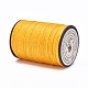 平らなワックス糸ストリング  マイクロマクラメコード  革縫い用  オレンジ  0.8mm  約109.36ヤード（100m）/ロール YC-P003-A12-2