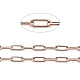 Revestimiento iónico (ip) 304 cadenas de clips de acero inoxidable CHS-F010-01A-RG-01-1