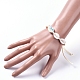 Bracelets de perles tressées ajustables avec coquille de cauris BJEW-JB05154-01-5