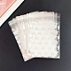 Sacs en plastique de cellophane de pe de rectangle PW-WG23395-04-1