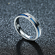День святого Валентина кольцо на палец из титановой стали с фианитом RJEW-BB18937-7-5