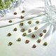SUNNYCLUE 1 Box 40Pcs Unakite Beads Agate Heart Bead Strands Natural Semi Precious Healing Power Gemstone Green Flat Stone Loose Bead for Jewelry Making DIY Necklaces Bracelets Crafts G-SC0002-09E-4