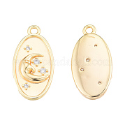 Латунные микропаве прозрачные подвески с фианитом KK-N231-382