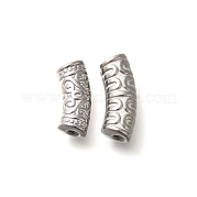 Изогнутые трубчатые бусины из нержавеющей стали 304 STAS-I321-24P