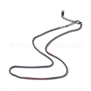 Ионное покрытие (ip) 304 ожерелье из нержавеющей стали с цепочкой для мужчин и женщин NJEW-K245-020E