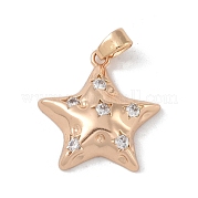 Латунные микропаве прозрачные подвески с фианитом KK-P273-02KCG