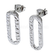 Серьги-гвоздики из нержавеющей стали 201 EJEW-K270-01P