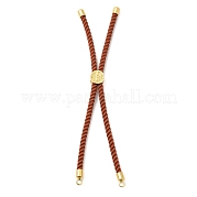 Серебряные браслеты из витого нейлонового шнура DIY-B066-03G-01