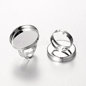Ottone anello cuscino regolabile impostazione componenti per la produzione di gioielli KK-J181-27P