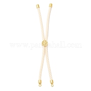 Серебряные браслеты из витого нейлонового шнура DIY-B066-03G-20