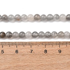 Naturtrüben Quarzperlen Stränge&nbsp;G-D840-69-4mm