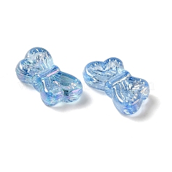 Perline acriliche trasparenti con placcatura uv&nbsp;OACR-G036-14E