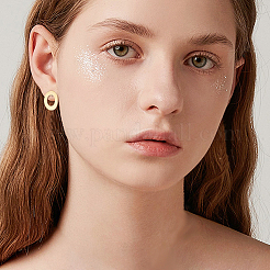 32 шт. 2 стиля фурнитуры для сережек-гвоздиков из нержавеющей стали 304&nbsp;STAS-GO0001-33