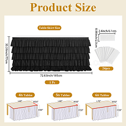 Юбка для стола из ткани&nbsp;AJEW-WH20070-168D