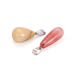 Подвески из натуральных и синтетических драгоценных камней в стиле 12 шт.&nbsp;G-FW0001-23