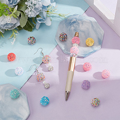 24шт 12 цвета непрозрачные акриловые бусины&nbsp;MACR-PH0001-77