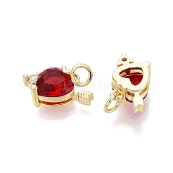 Ciondoli in ottone con micro pavé di zirconi per San Valentino&nbsp;KK-Q072-05G