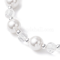 2 bracciale con perle di conchiglia e perline rotonde di vetro&nbsp;BJEW-JB11857