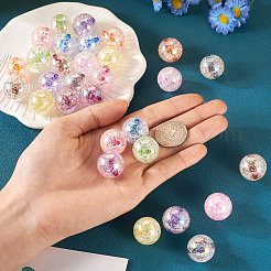 30 шт. 10 цвета прозрачные хрустящие акриловые бусины&nbsp;MACR-TA0001-37