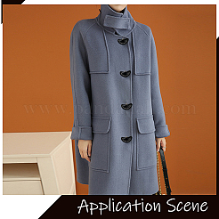 16 шт. пуговицы ручной работы из искусственной кожи с двумя отверстиями на ножке&nbsp;BUTT-CL0001-02