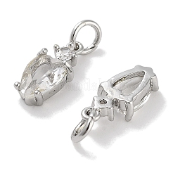 Латунные микро проложить кубического циркония подвески&nbsp;KK-C051-09P-04